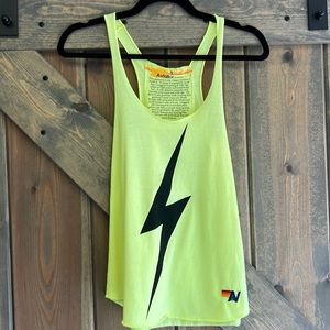 Aviator Nation Bolt Tank Neon Yellow